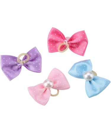 20 Pieces Dog Hair Clips & Loops - Faux Pearl Hair Bands for Puppies & Cats - Ideal Dog Salon Accessories - Buy Online on GoSupps.com