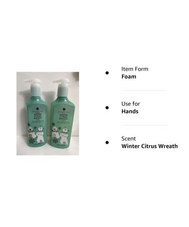 Bath & Body Works Winter Citrus Wreath Hand Soap 2-Pack - 8.75 oz - Seasonal Winter Wreath Scent - Buy Online on GoSupps.com