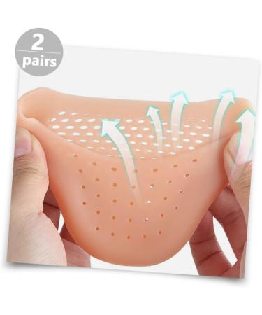 Healifty Invisible Toe Sleeve Forefoot Pads for Women - 6 Pairs, Comfortable Shoe Inserts for Heels, Professional Toe Protector Guards - Assorted Colors (9x7cm, Pack of 3) - Buy Online on GoSupps.com