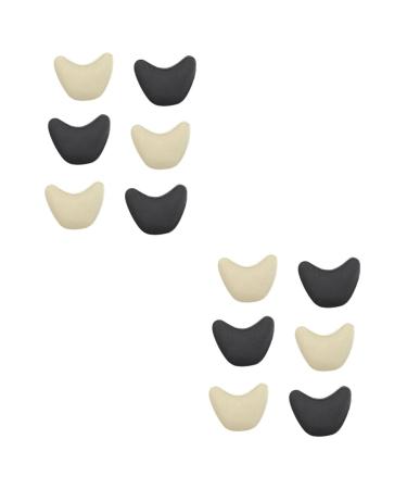 Gatuida 12 Pairs Toe Infilled Pad High Heel Insole Toe Inserts High Heeled Sneakers for Women Heeles Moleskin Metatarsal Blackwel Accessories Liner Knitted Cloth Tip Pad Shoe