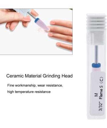 Nail shop professional nail polisher nail manicure tool 5 Types Ceramic Cylinder Shape Grinding Head Nail Drill Bit for Nail Polishing Manicure Tools(03#) - Buy Online on GoSupps.com