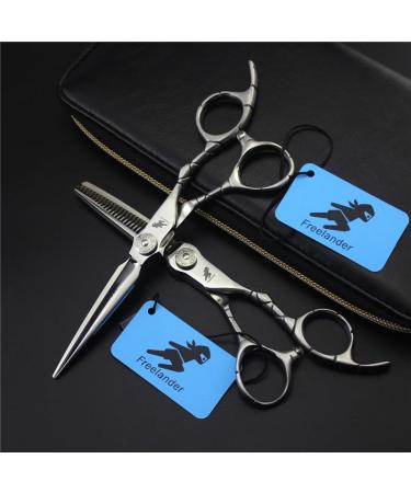 Hair Cutting Scissors Shears 6 Inch Crocodile Lattice Handle Professional Hairdressing Scissors Hair Cutting Barber Salon Tools Set
