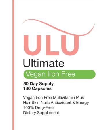 ULULIFE Ultimate Multivitamin: Vegan Iron Free Promotes Stronger Hair Skin & Nails and Improves Antioxidant & Energy with Better Sleep & Less Stress - 180 Capsules (30-Day Supply) - Buy Online on GoSupps.com