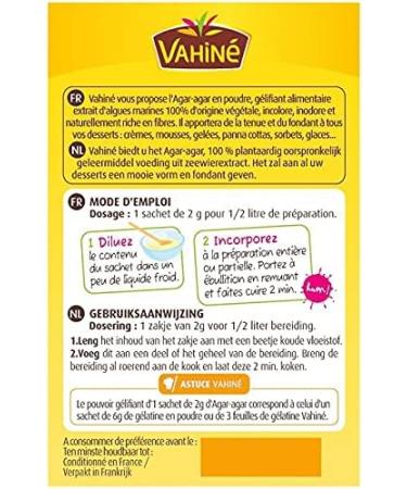 VAHIN - Agar Agar Vegetable Gelling Agar 8G - Pack of 4 - Free Shipping - Buy Online on GoSupps.com