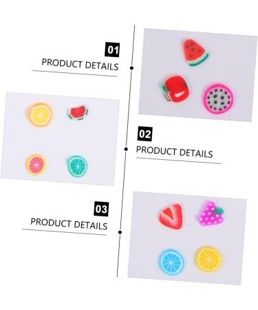Mipcase 5000pcs Fruit Slices Diy Craft Slices 3d Polymer Slices Homemade Stickers Fruit Slice Pops Clay Fruit Slice Scrapbooking Slices Homemade Ornaments Nail Decorations - Buy Online on GoSupps.com