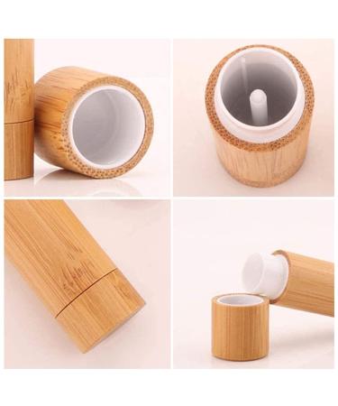 Buy 4 Refillable Bamboo Lipstick Tubes - Eco-Friendly Containers for DIY Lip Balm & Care Cream - Buy Online on GoSupps.com