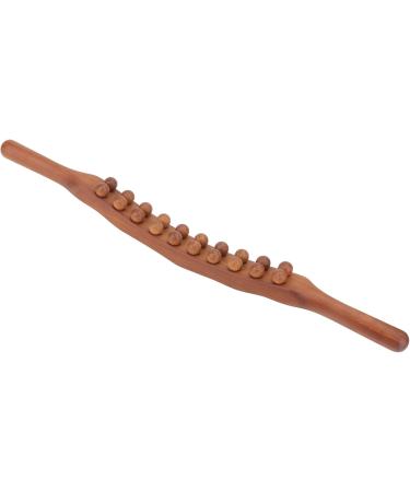 Buy Two-Row Gua Sha Massage Tool - Carbonized Beech Wood Scraping Stick for Lymphatic Drainage | Portable Gua Sha Massage Tab - Buy Online on GoSupps.com