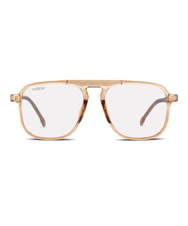 SMOODER Computer Glasses KALISPEL Men/Women Blue Block Screen Filter Soft Champagne