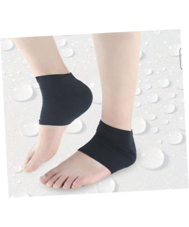 Ipetboom Heel Moisturizing Black Gel Socks for Heels Open Toe High Heel Protectors Foot Sock Moisturizing Socks Heel Absorbers Heel Sleeves Black Heel Dry Feet Socks Spa Heel Socks - Buy Online on GoSupps.com