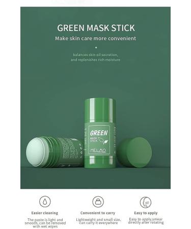 Green Tea Mask Stick for Face - Blackhead Remover with Green Tea Extract | Deep Pore Cleansing, Moisturizing, Skin Brightening | Removes Blackheads for All Skin Types of Men and Women - Buy Online on GoSupps.com