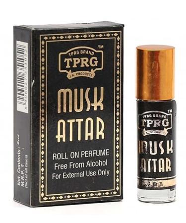 VS Products TPRG Musk Attar 3ml Natural Attar Long Lasting Fragrance Hanky Perfumes (Pack of 1 x 3ml)