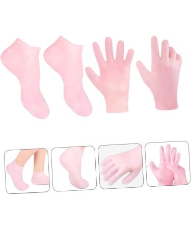 POPETPOP 2 Sets Hydrating Sock Gloves Spa Gloves Moisturizing Socks Moisturizing Hand Gloves Heal Gloves Beauty Hand Gloves Silicone Heel Cover Foot Socks Moisturizer Socks Protector - Buy Online on GoSupps.com