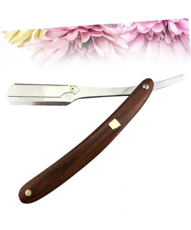 Minkissy Double Foldable Razor for Men - Safe Metal Hand Shaving Tool & Wooden Cutlery Holder | International Shipping Available - Buy Online on GoSupps.com