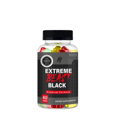 Avaivy Extreme Beast Black - Extreme Beast Beast Gummies (Single 60 Gummies)