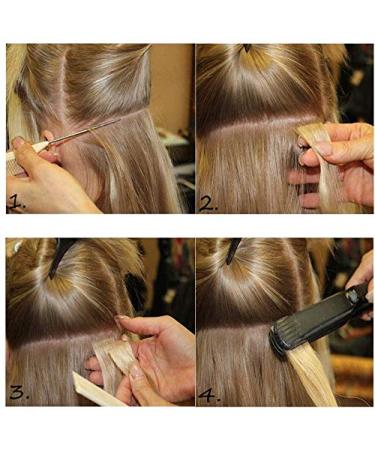 Silk-co Tape Extensions - 20 Wefts 40g Remy Human Hair #27 Dark Blonde - 35cm Straight Hair Extensions for International Shipping - Buy Online on GoSupps.com