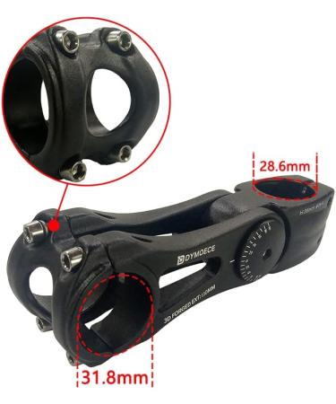 Dymoece Bike Stem 0-70 Degree 31.8mm Extender Riser for MTB Road Bike BMX - 145mm - Buy Online on GoSupps.com