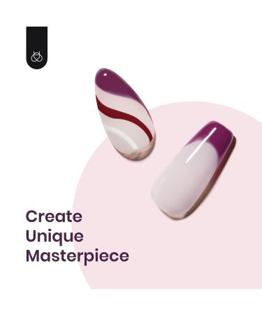 Beetles Fall Winter Gel Nail Polish Set - 6 Pcs Purple Brown Red Glitter Kit | Soak Off Nail Gel Art DIY Minicure for Women - Buy Online on GoSupps.com