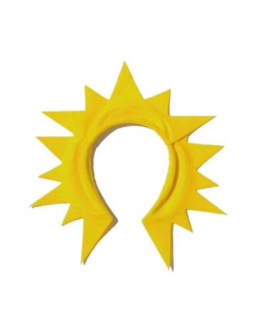 amangul Star Hairbands Photo Booth Props Eye-catching Sun Headbands Party Headpiece Fun Headbands for Music Festivals(Sun)