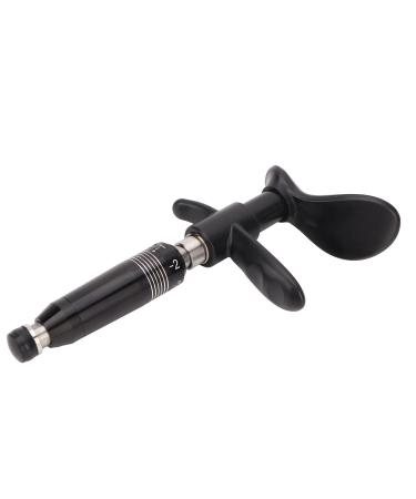 Chiropractic Adjustment Tool Stainless Steel Spinal Adjustment Massager Manual Tool with 6 Strengths Black