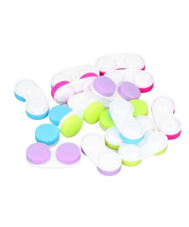 16-Piece Colorful Contact Lens Containers - Large Dual Eye Storage for Travel & Outdoor Activities - Buy Online on GoSupps.com