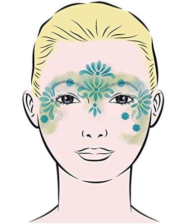 Eulenspiegel 109335 Face Painting Stencil - Flowerballs | Perfect for Events & Parties - International Shipping Available - Buy Online on GoSupps.com