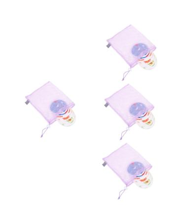 VICASKY 4 Sets Nursing Pad Breastfeeding Pads Reusable Breast Pads Breastfeeding Cushions Washable Breast Pads Printing Chest Pad Cover Mat Mother Polyester Cotton Printed TPU Coated Cloth