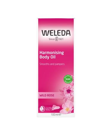 Weleda Pampering Wild Rose Body and Beauty Oil - 3.4 fl oz | Plant Rich Formula with Wild Rose, Sweet Almond, and Jojoba Oils - Buy Online on GoSupps.com
