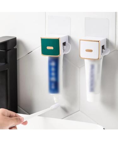 Tube Toothpaste Squeezer Toothpaste Squeezer Rolling Tube Toothpaste Squeezer Wall Mounted Toothpaste Dispenser Toothpaste Seat Holder Stand Toothpaste Clip Saves Facial Cleanser Manual Toothpaste Sq Green(3pcs)+white(3pcs) - Buy Online on GoSupps.com