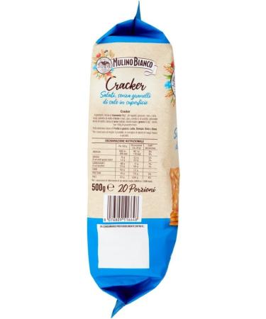  Italian Gourmet E.R. Mulino Bianco Unsalted Crackers with Durable Flour 500g + Italian Gourmet Polpa 400g (Pack of 6) - Buy Online on GoSupps.com