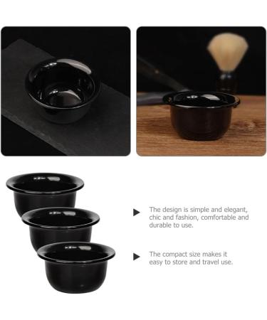 Beaupretty 3-Piece Shaving Bowl Set - Plastic Soap Brush & Cup for Beard Grooming & Hairdressing - Ideal for Razor Soap Cream - Buy Online on GoSupps.com
