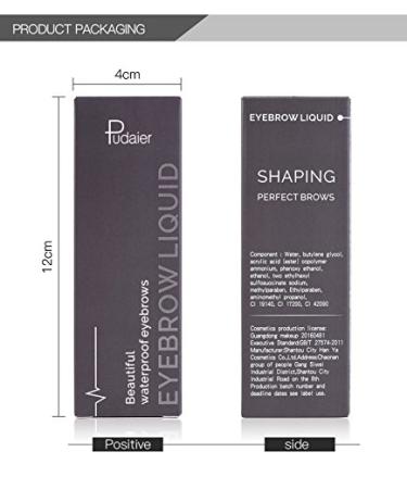 Waterproof Long Lasting Eyebrow Cream Gel - #3 Eyebrow Tinting with Brush | Fade-Resistant Liquid Formula for Perfect Brows - Buy Online on GoSupps.com