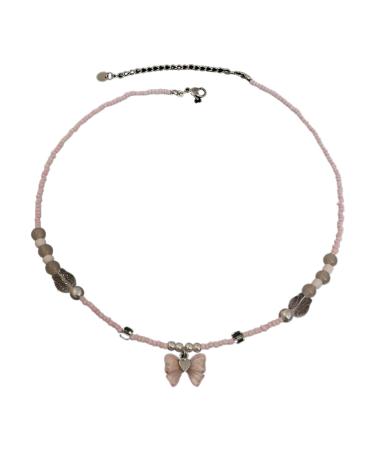 Oralgo's chic pearl necklace fashionable bow charm pennant neck chains anniversary birthday gifts for girls women teenagers resin and alloy