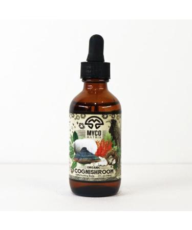 Mycomatrix Organic Cognishroom Adaptogenic Mushroom Extract-Non GMO Made in USA Cognitive Support for Memory and Focus-Brain Supplement-Lion's Mane Cordyceps Mesima Poria Mushroom