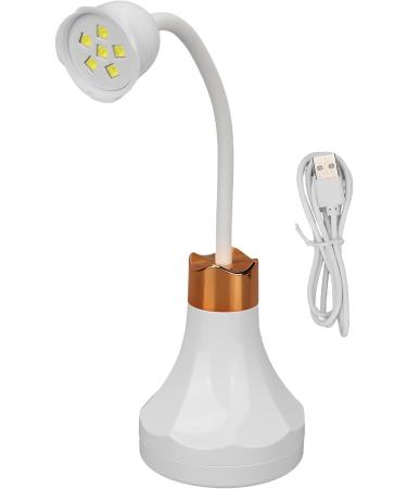 UV LED Nail Lamp 18W Portable Cordless Flash Cure Gel Nail Lamp 360 Degree Rotatable Rose Shaped Rechargeable Gooseneck Nail Dryer Decoration for Home and Nail Salon - Buy Online on GoSupps.com