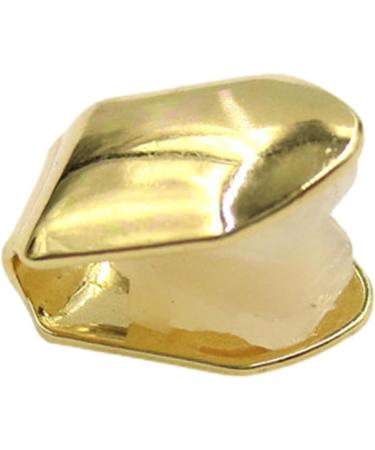 Humdcdy 14K Gold-Plated Hip Hop Grillz - Glossy Gold Tooth Grills for Parties | Top Single Grill Cap Accessories - Buy Online on GoSupps.com