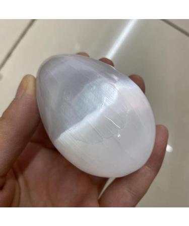 Natural Selenite Crystal Quartz Egg Suitable for Home Raw Stones and Minerals Home Goods 50-60mm - Buy Online on GoSupps.com