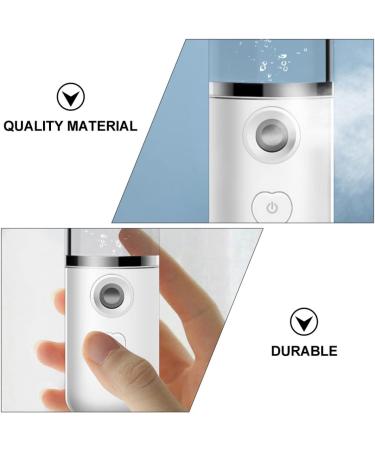 Baluue 2pcs Hydrating Instrument Portable Face Steamer Mini Sprayer Cool Spa Nano Face Steamer Abs White - Buy Online on GoSupps.com