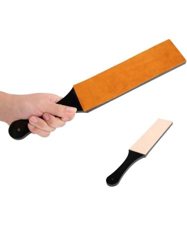 Double-Sided Leather Sharpening Belt | Efficient Knife Sharpener Tool for Home (L 45 cm) - Shop Internationally - Buy Online on GoSupps.com