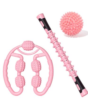 Massage scooter massager legs foot roller 3 in 1 muscle therapy massage tab with hedgehog ball massage roller with handle muscle massage scooter trigger point & fascia scooter