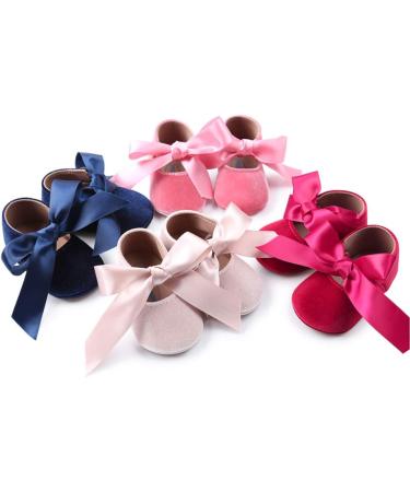 RVROVIC Baby Girl Moccasins - Infant Princess Sparkly Soft Sole Prewalker Shoes (12-18 Months, Navy Blue) - Buy Online on GoSupps.com