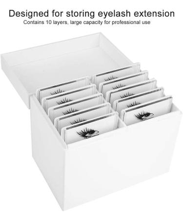 Acrylic 10-Layer Storage Box for Eyelash Adhesive & Makeup Organizer - Eyelash Storage Solution - Buy Online on GoSupps.com