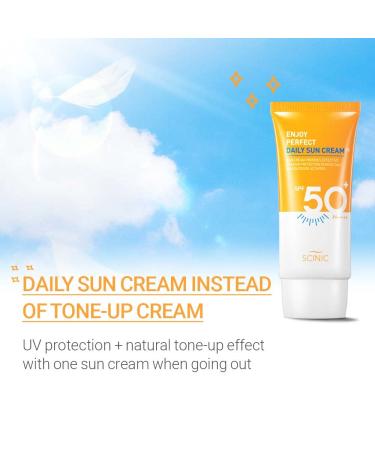SCINIC Enjoy Perfect Daily Sunscreen EX SPF50+PA+++ 1.69 fl oz | Matte Refreshing Light Daily Sun Cream for UV Protection - Korean Skincare - Buy Online on GoSupps.com