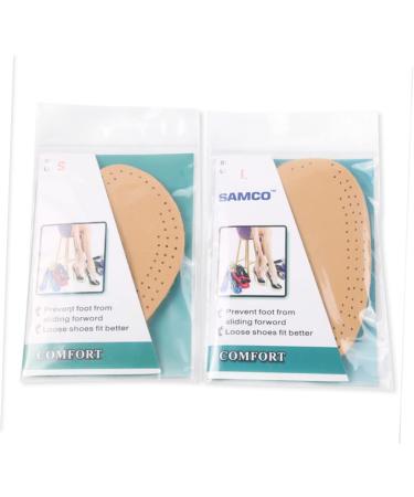 FRCOLOR 2pcs Leather & Latex Half Insoles | Non-Slip Heel Cushion & Ball of Foot Inserts for High Heels | Comfortable Shoe Pads for Women - Buy Online on GoSupps.com