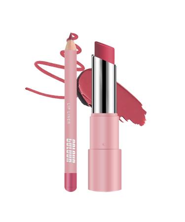 Moisturizing Lip Balm | Tinted Lipstick | Waterproof Matte Balm Long-Lasting Non-Sticky for Cold Winter Care and Daily Makeup