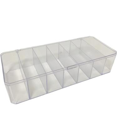 Daily Contact Lens Organizer Box - 7 Grids Clear Plastic Dustproof Storage for Disposable Colored Lenses - Buy Online on GoSupps.com