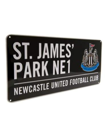 Newcastle Utd Colour Street Sign - 40cm x 18cm - One Size
