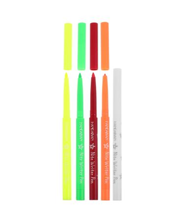 NOLITOY 5pcs Glow Neon Liquid Eyeliner Matte Colored Eyeliners Pen Neon Eyeliner Pencil Pigmented Long Lasting Eye Liner