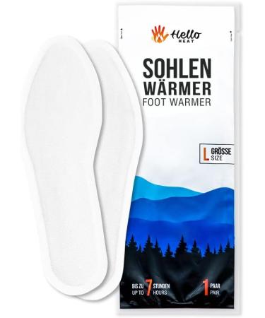 Hello Heat Warm Packs - 5 10 30 Pairs of Shoe Warmers | Instant Heating Insoles for Sizes S & L (36-40 41-45) | 7-Hour Foot Warmers for Boots & Ski Shoes - Buy Online on GoSupps.com
