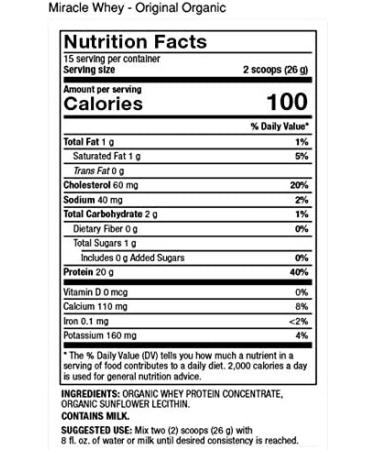 Buy Dr. Mercola Organic Miracle Whey Protein Powder Original - 13.5 oz (382.5g) | Premium Protein Supplement - Buy Online on GoSupps.com