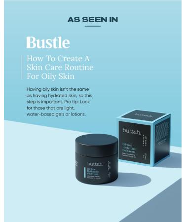 Buttah Skin Oil-Free Hyaluronic Gel Cream 2oz - Deep Hydration Daily Moisturizer - Black-Owned Naturally Based Skincare - Buy Online on GoSupps.com
